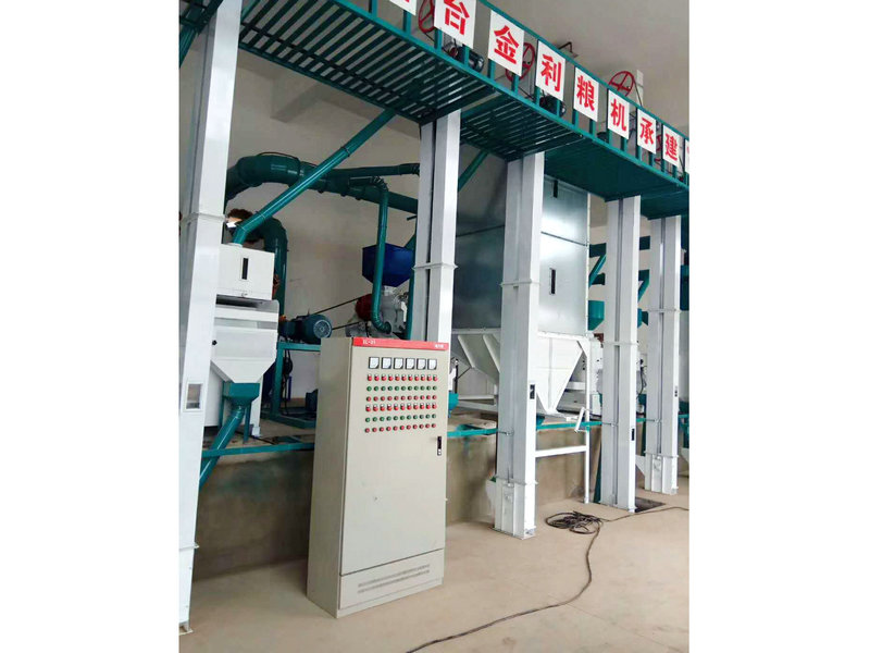 甘肅慶陽20噸小米成套加工設(shè)備安裝完畢