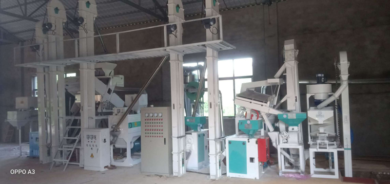 吉林長春NZJ15型大米小米成套加工設(shè)備安裝調(diào)試完畢